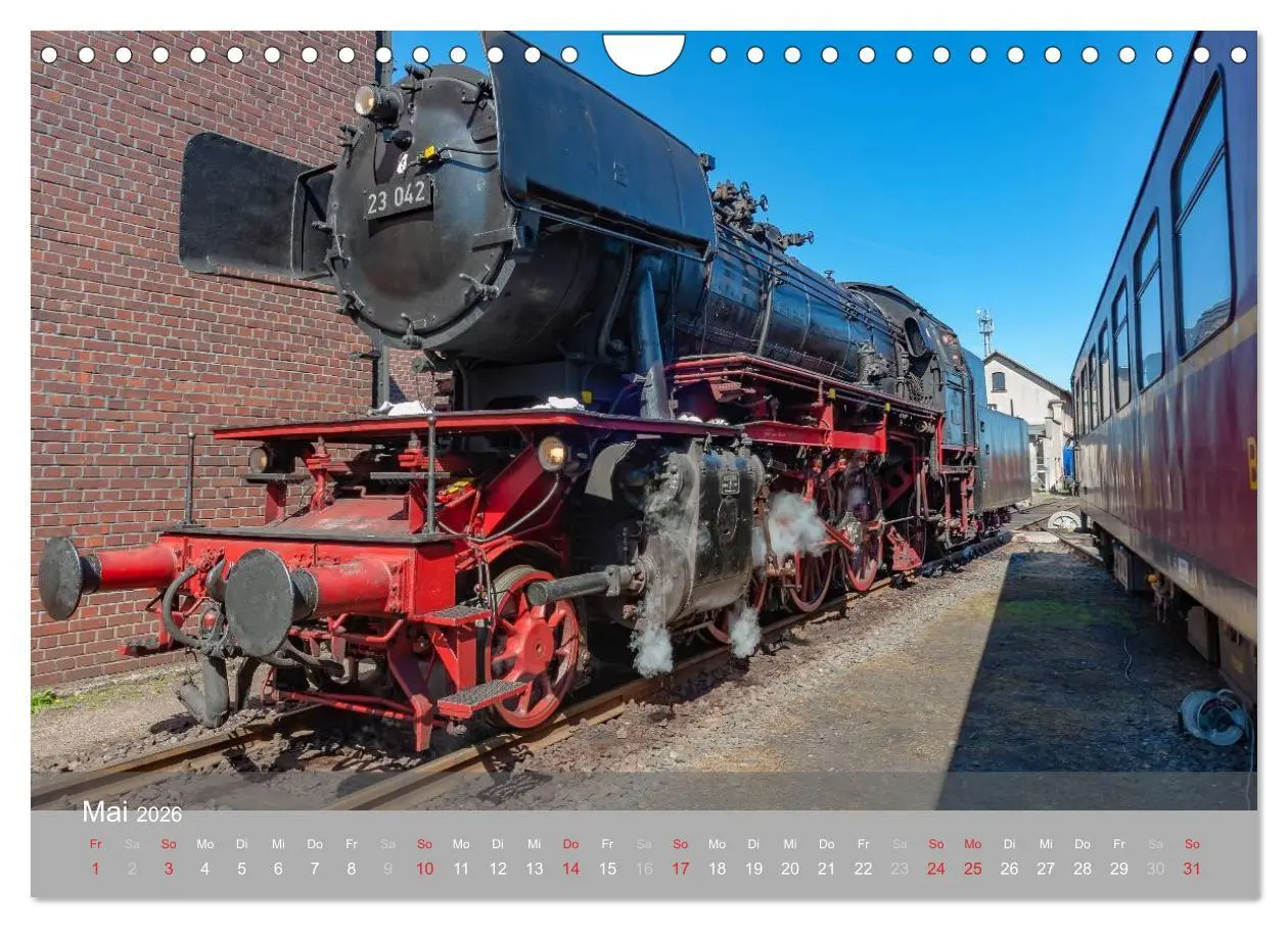 Bild: 9783457971710 | Für Liebhaber des Dampfes (Wandkalender 2026 DIN A4 quer), CALVENDO...