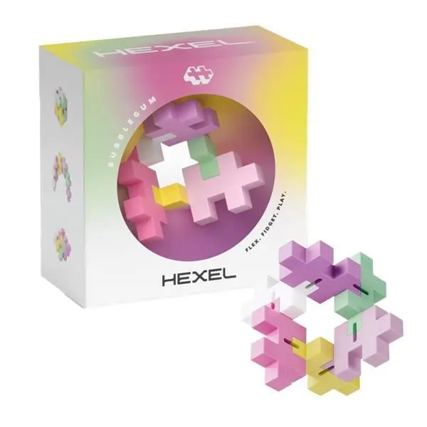 Cover: 5710409201810 | Plus-Plus Hexel Flex Bausteine, pink | 9603487 | 2024 | PLUS PLUS