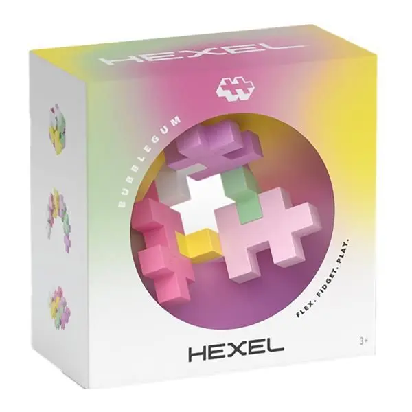 Bild: 5710409201810 | Plus-Plus Hexel Flex Bausteine, pink | 9603487 | 2024 | PLUS PLUS