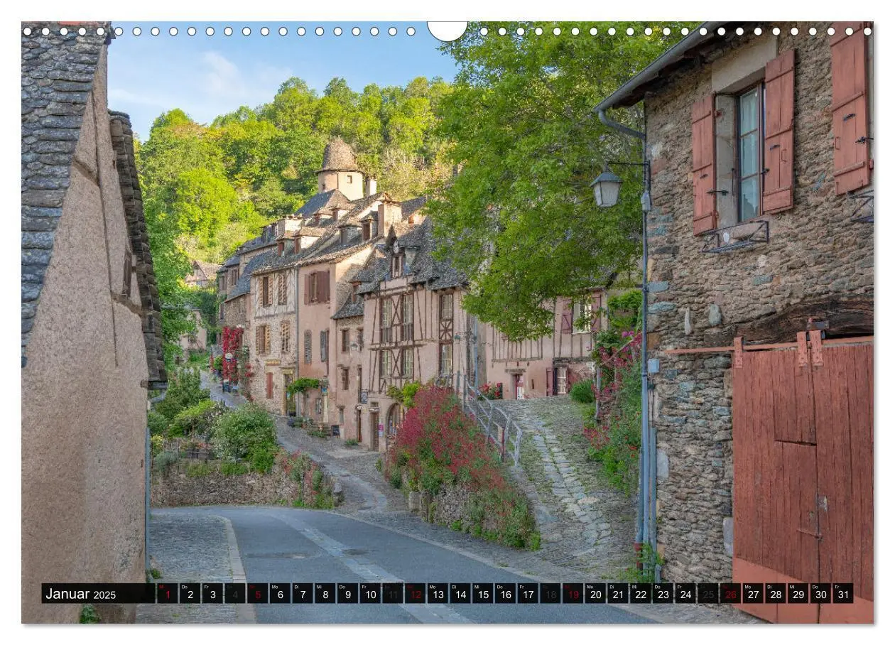 Bild: 9783383851810 | Conques ist eine wichtige Station am französischen Jakobsweg...