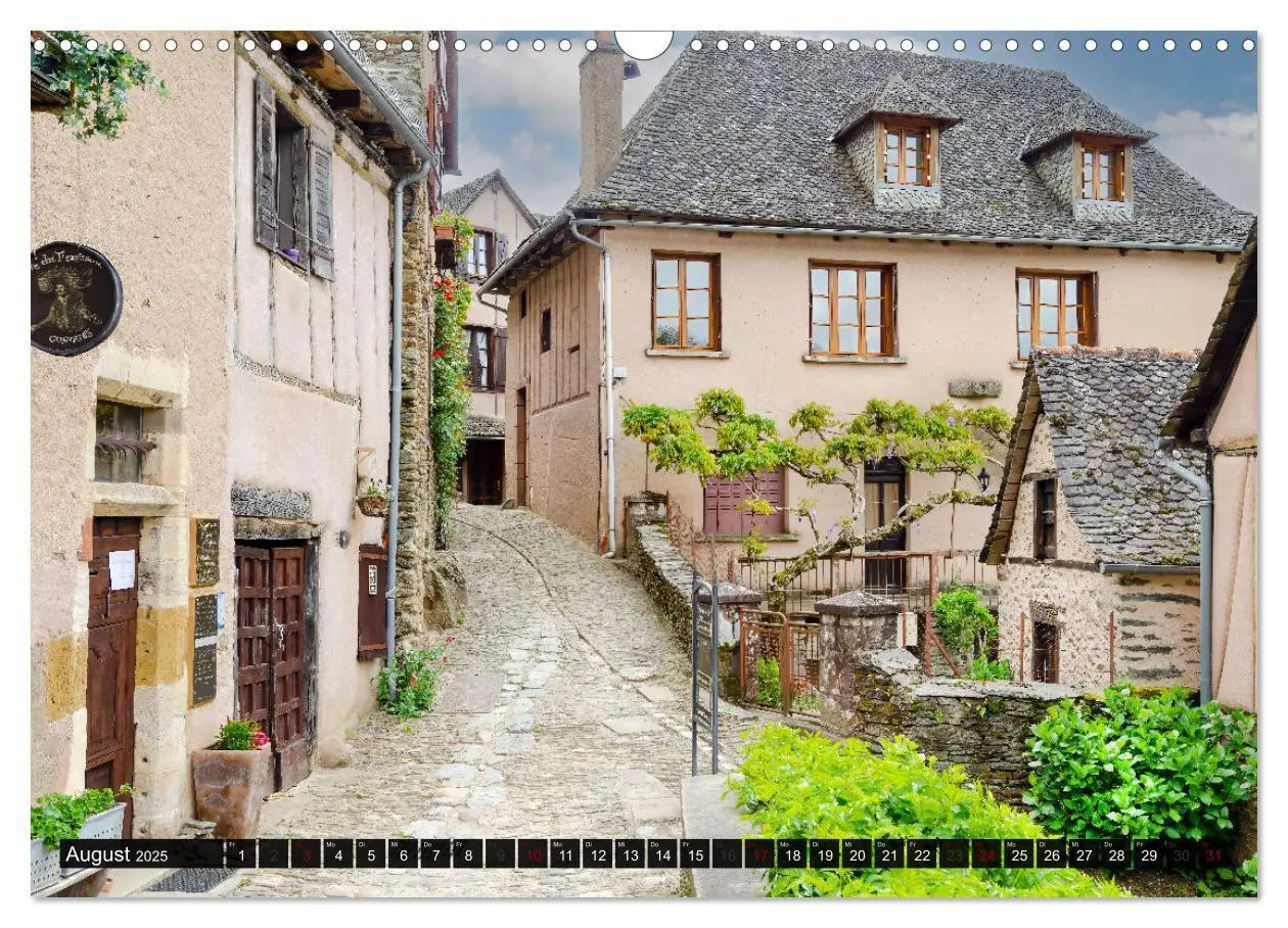 Bild: 9783383851810 | Conques ist eine wichtige Station am französischen Jakobsweg...