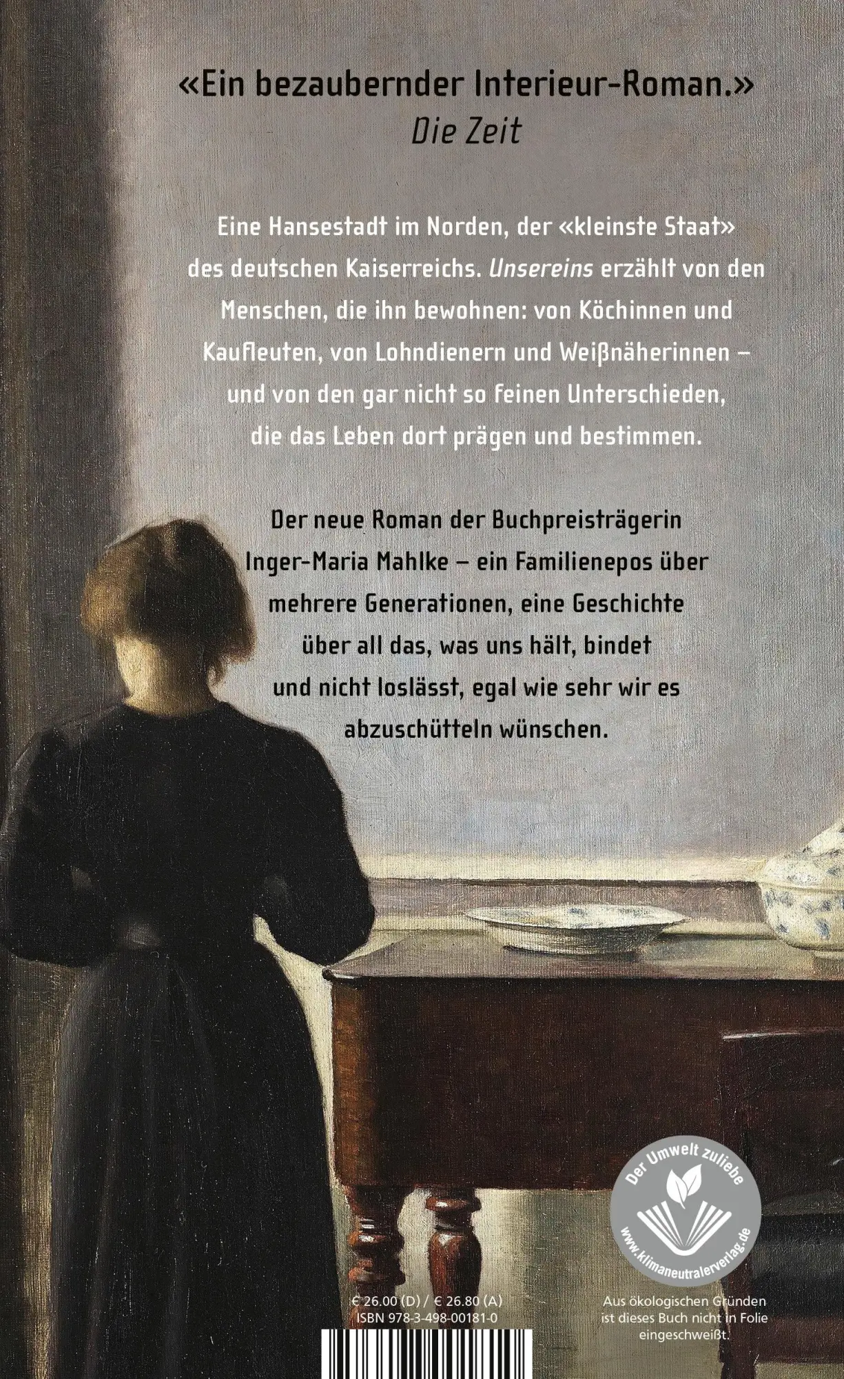 Rückseite: 9783498001810 | Unsereins | Inger-Maria Mahlke | Buch | 496 S. | Deutsch | 2023
