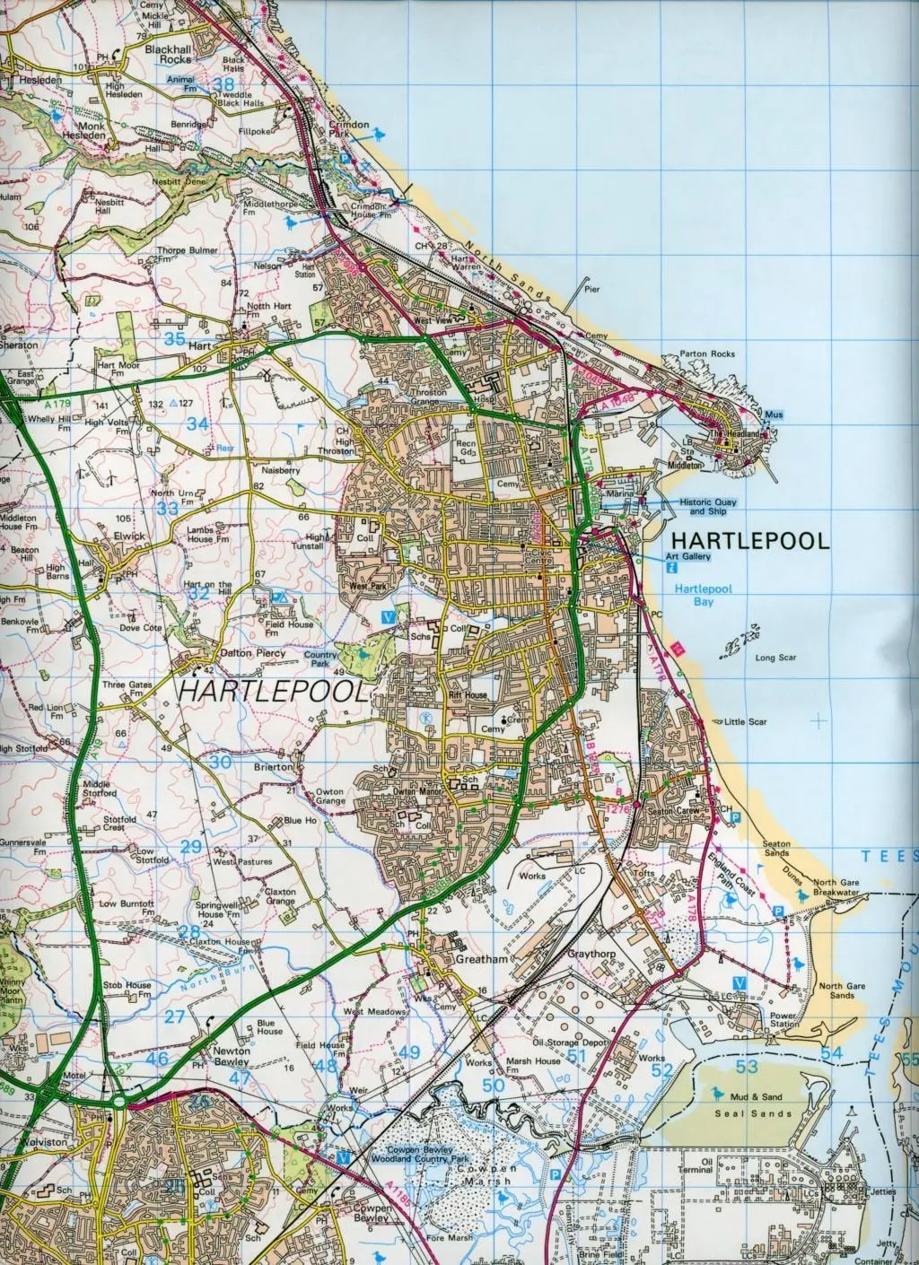 Bild: 9780319261910 | Middlesbrough, Darlington &amp; Hartlepool | Ordnance Survey | Englisch