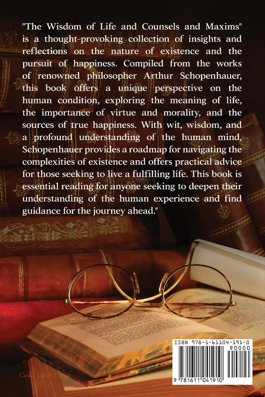 Rückseite: 9781611041910 | The Wisdom of Life &amp; Counsels and Maxims | Arthur Schopenhauer | Buch