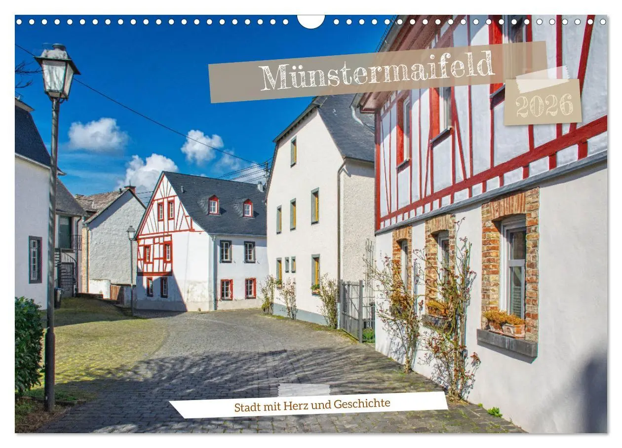 Cover: 9783457401910 | Münstermaifeld - Stadt mit Herz und Geschichte (Wandkalender 2026...