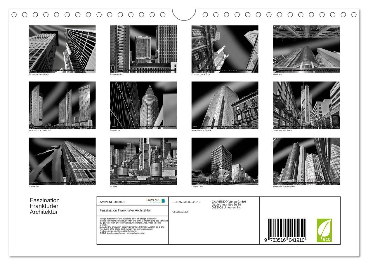 Bild: 9783516041910 | Faszination Frankfurter Architektur (Wandkalender 2026 DIN A4...