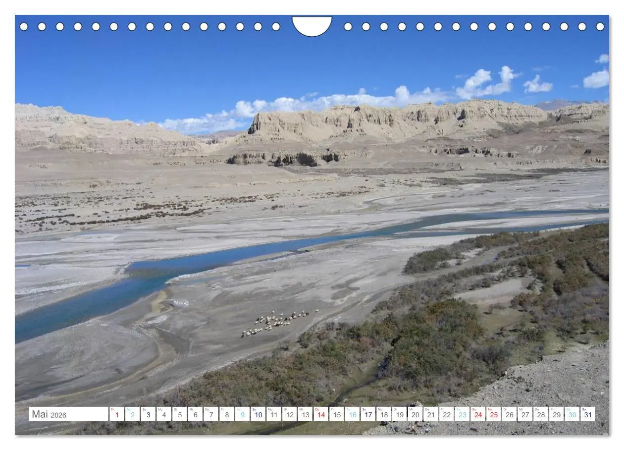 Bild: 9783516111910 | Tibet (Wandkalender 2026 DIN A4 quer), CALVENDO Monatskalender | Pickl