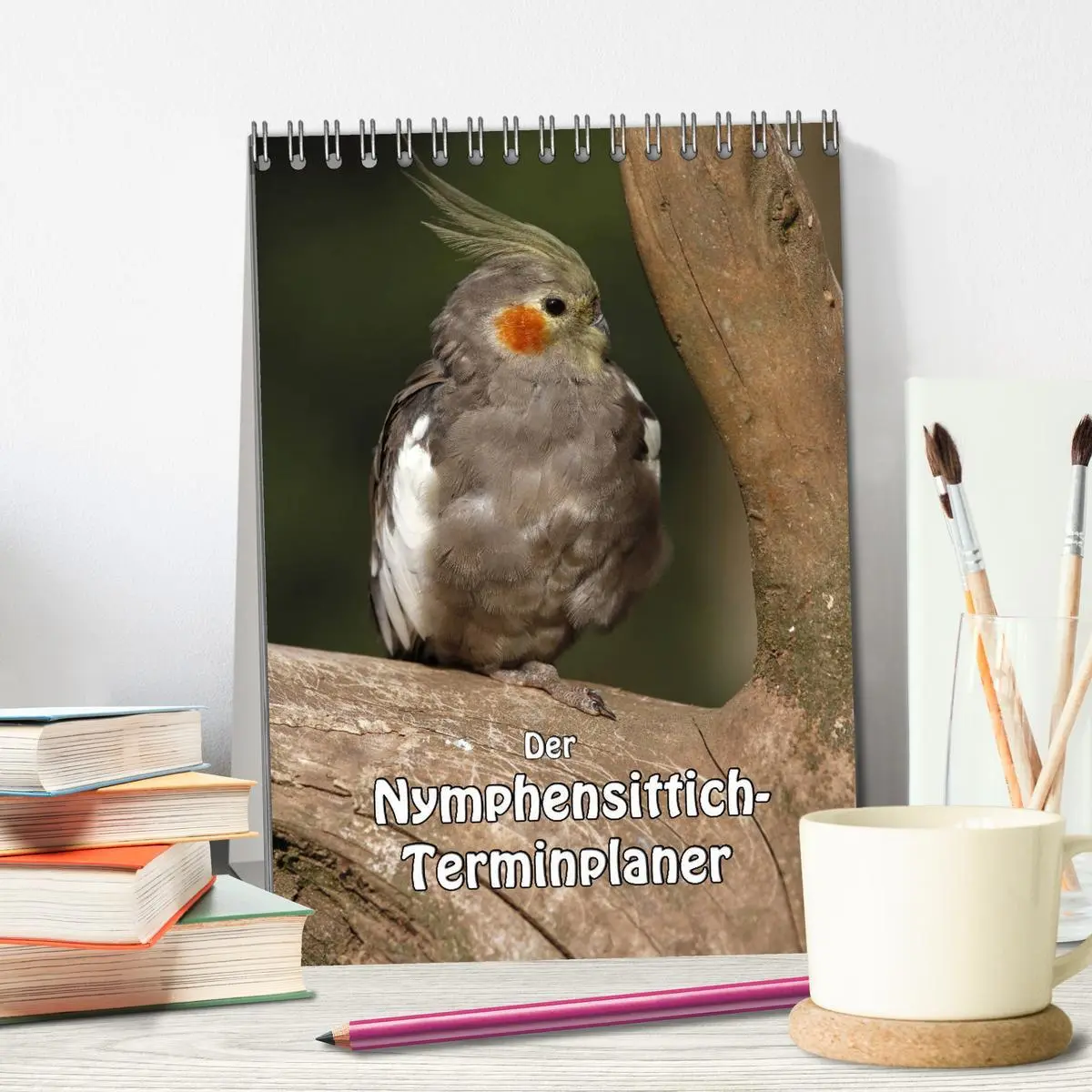 Bild: 9783516421910 | Der Nymphensittich-Terminplaner (Tischkalender 2026 DIN A5 hoch),...