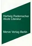 Cover: 9783883961910 | Akute Literatur | Bibliographischer Zeilenwurf | Hartwig Rademacher