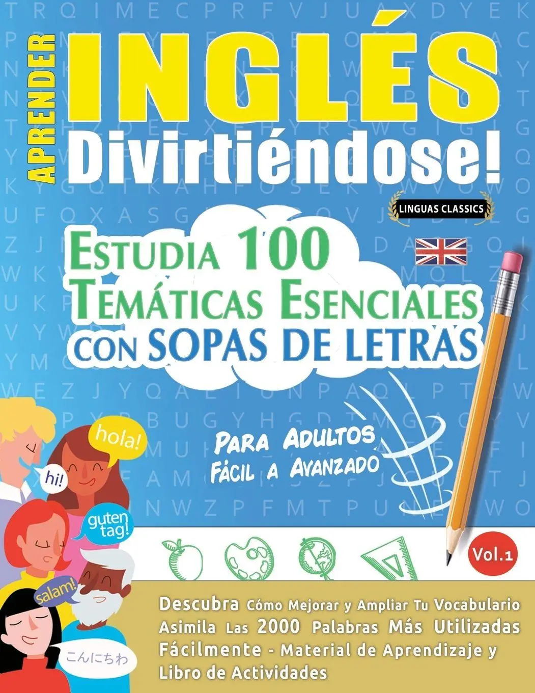 Cover: 9798896701910 | APRENDER INGLÉS DIVIRTIÉNDOSE! - PARA ADULTOS | Linguas Classics