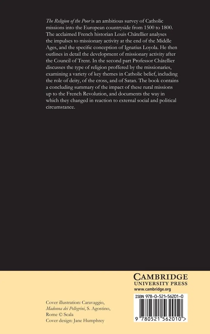 Rückseite: 9780521562010 | The Religion of the Poor | Louis Chatellier (u. a.) | Buch | Englisch