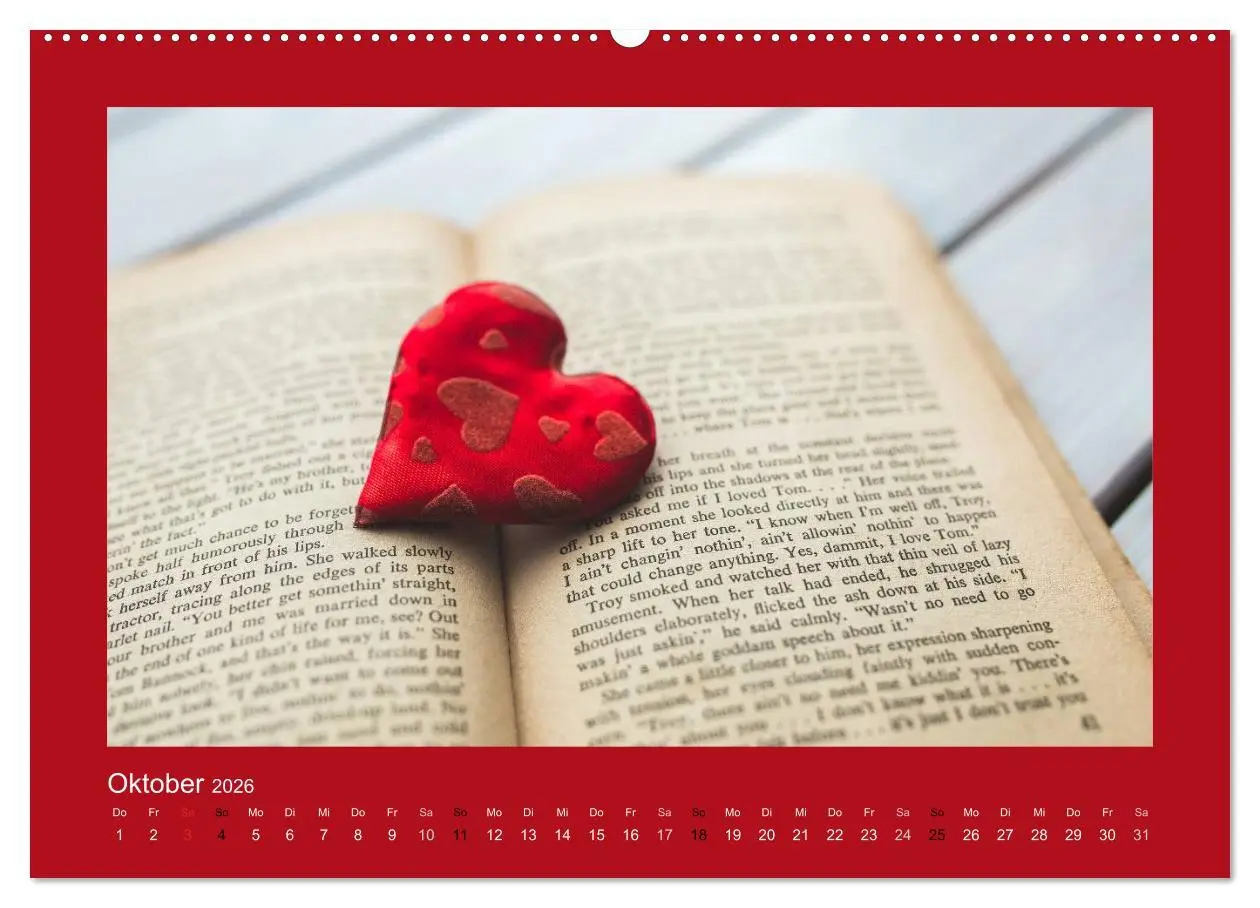 Bild: 9783516002010 | Botschaften mit Herz! (Wandkalender 2026 DIN A2 quer), CALVENDO...