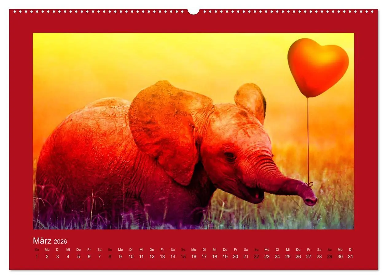 Bild: 9783516002010 | Botschaften mit Herz! (Wandkalender 2026 DIN A2 quer), CALVENDO...