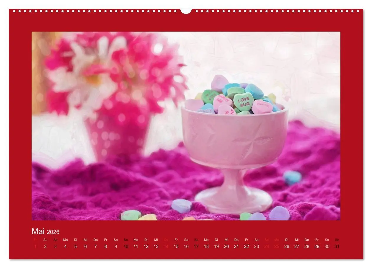 Bild: 9783516002010 | Botschaften mit Herz! (Wandkalender 2026 DIN A2 quer), CALVENDO...