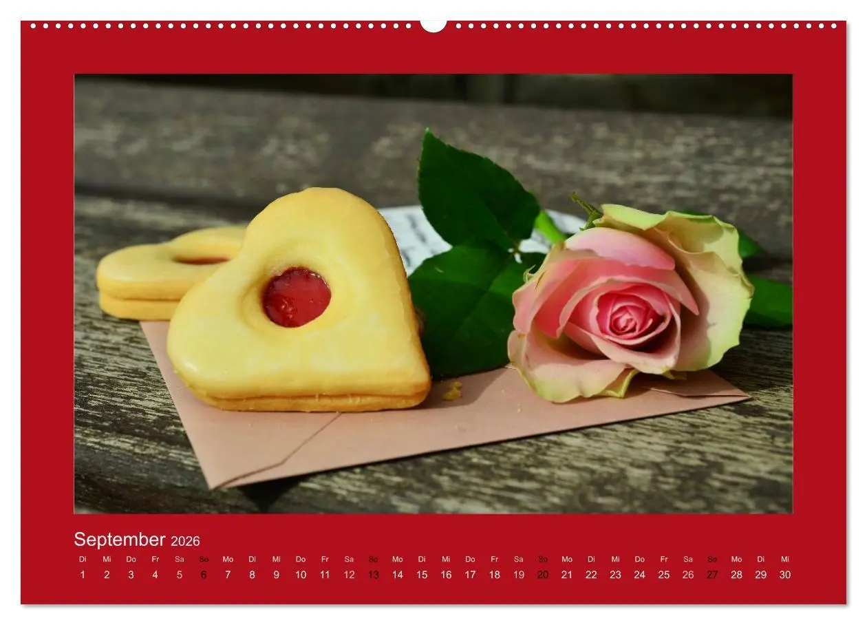 Bild: 9783516002010 | Botschaften mit Herz! (Wandkalender 2026 DIN A2 quer), CALVENDO...