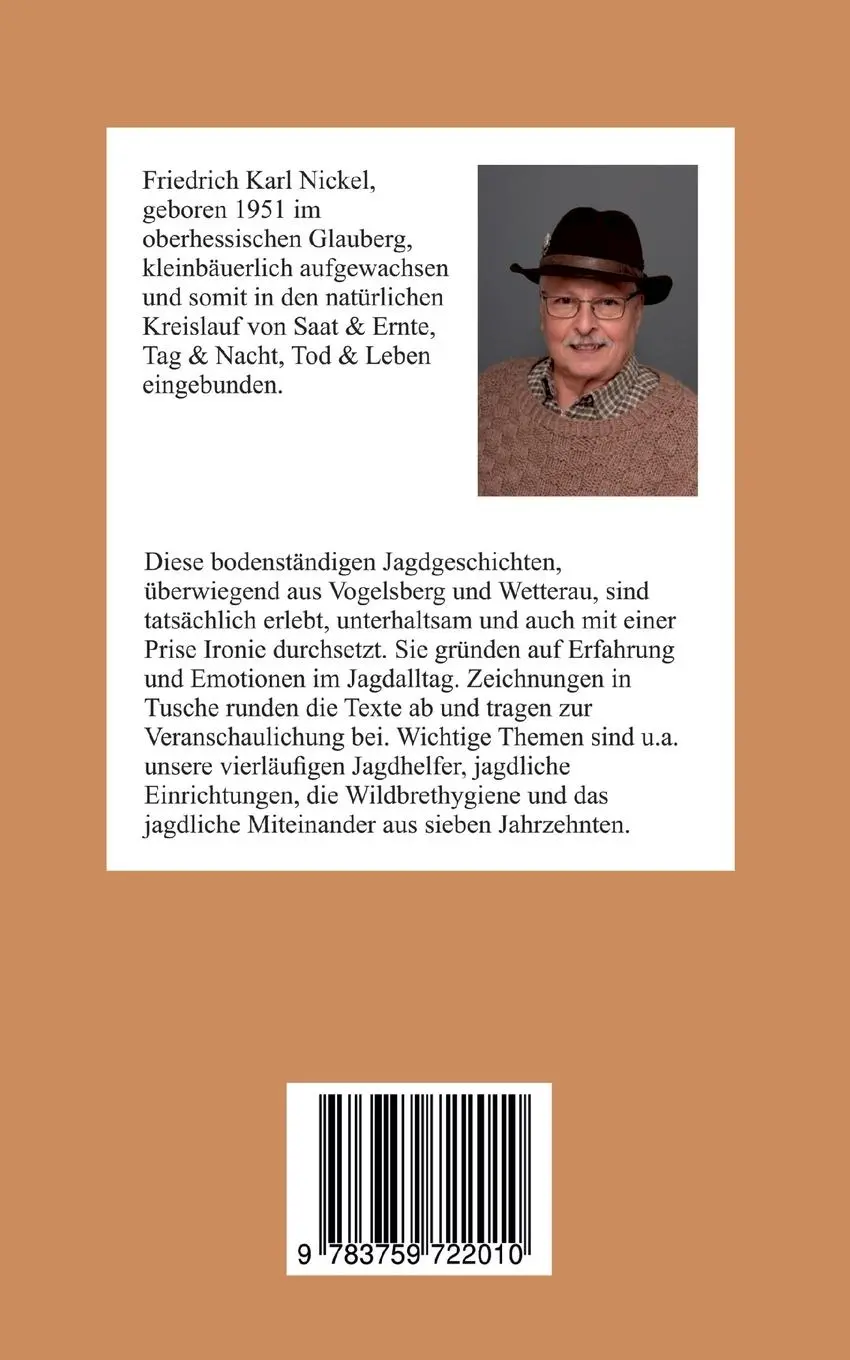 Rückseite: 9783759722010 | alleine war ich nie | Jagdgeschichten aus Oberhessen | Nickel | Buch