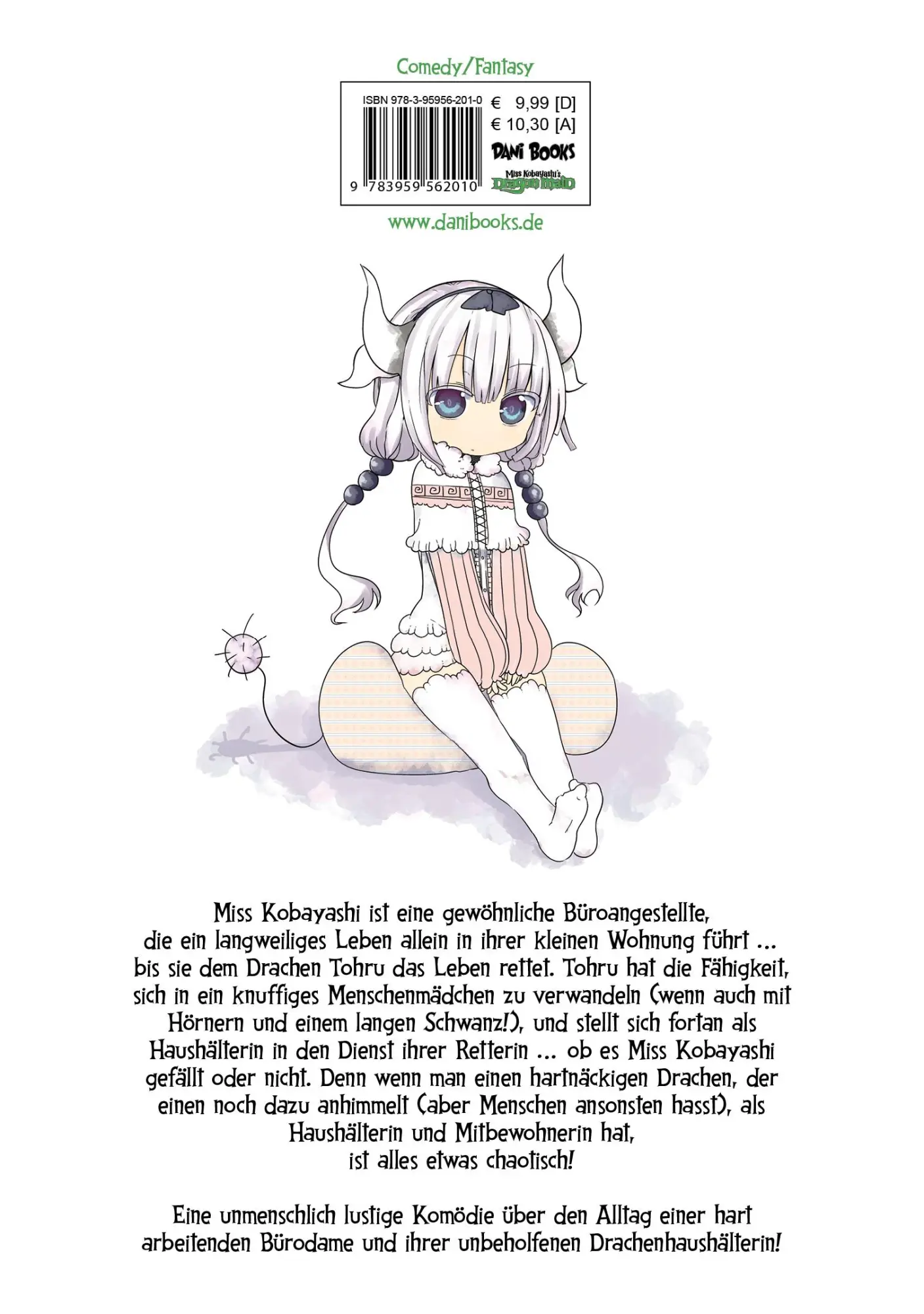 Rückseite: 9783959562010 | Miss Kobayashi's Dragon Maid - Band 01 (deutsche Ausgabe) | Buch