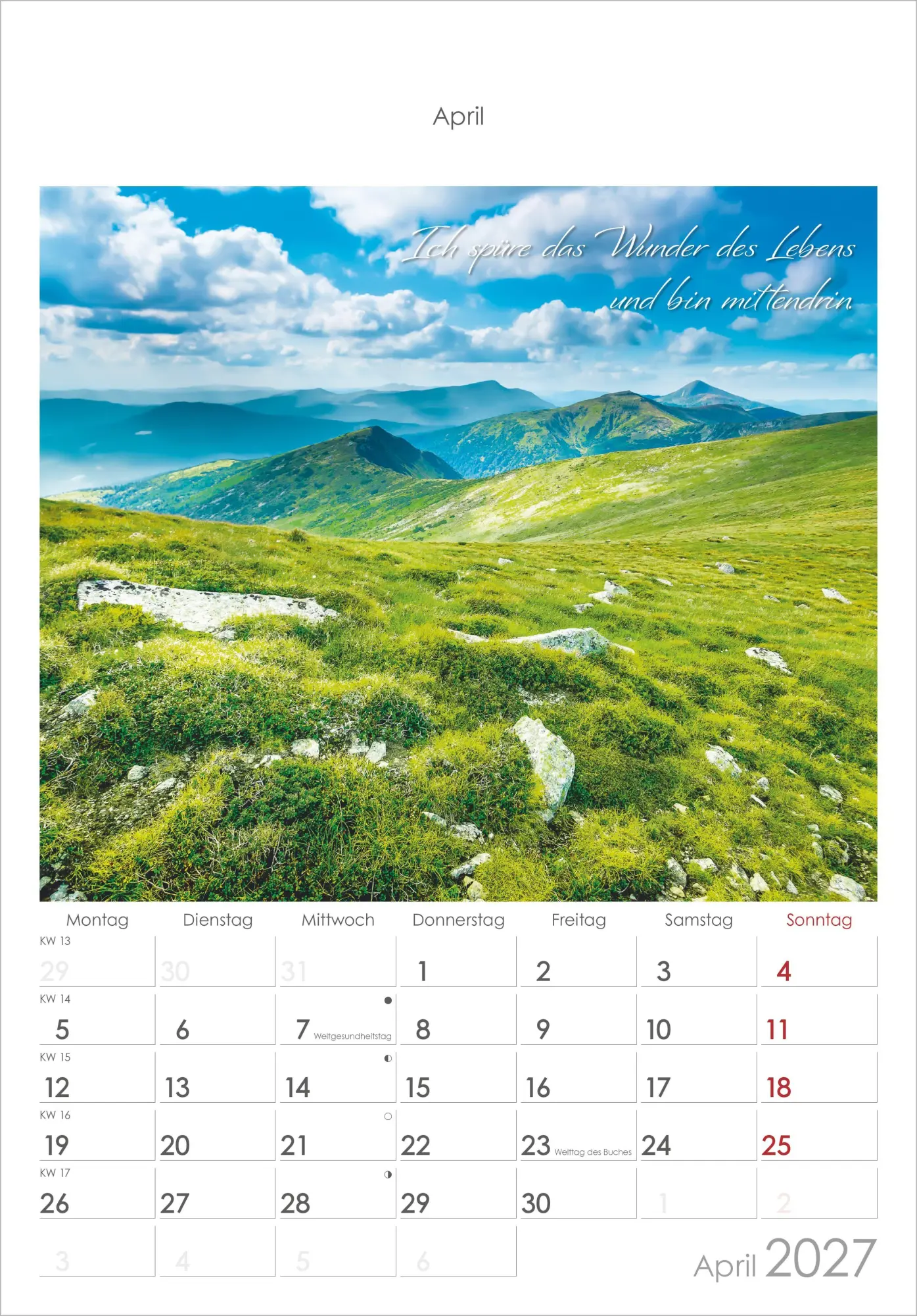 Bild: 4069095012110 | Auszeit für die Seele 2027 | Neumann Verlage GmbH &amp; Co KG | Kalender