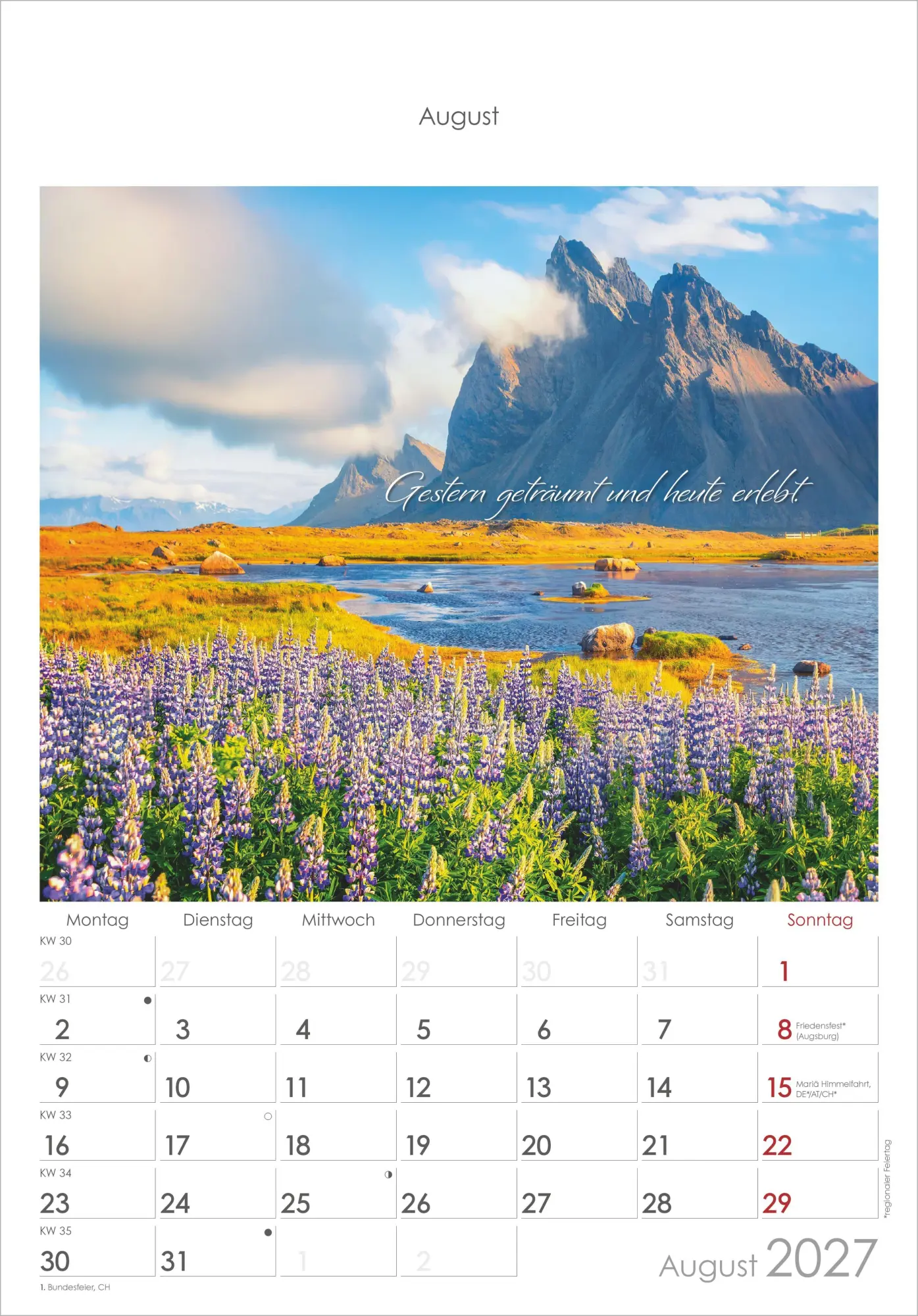 Bild: 4069095012110 | Auszeit für die Seele 2027 | Neumann Verlage GmbH &amp; Co KG | Kalender
