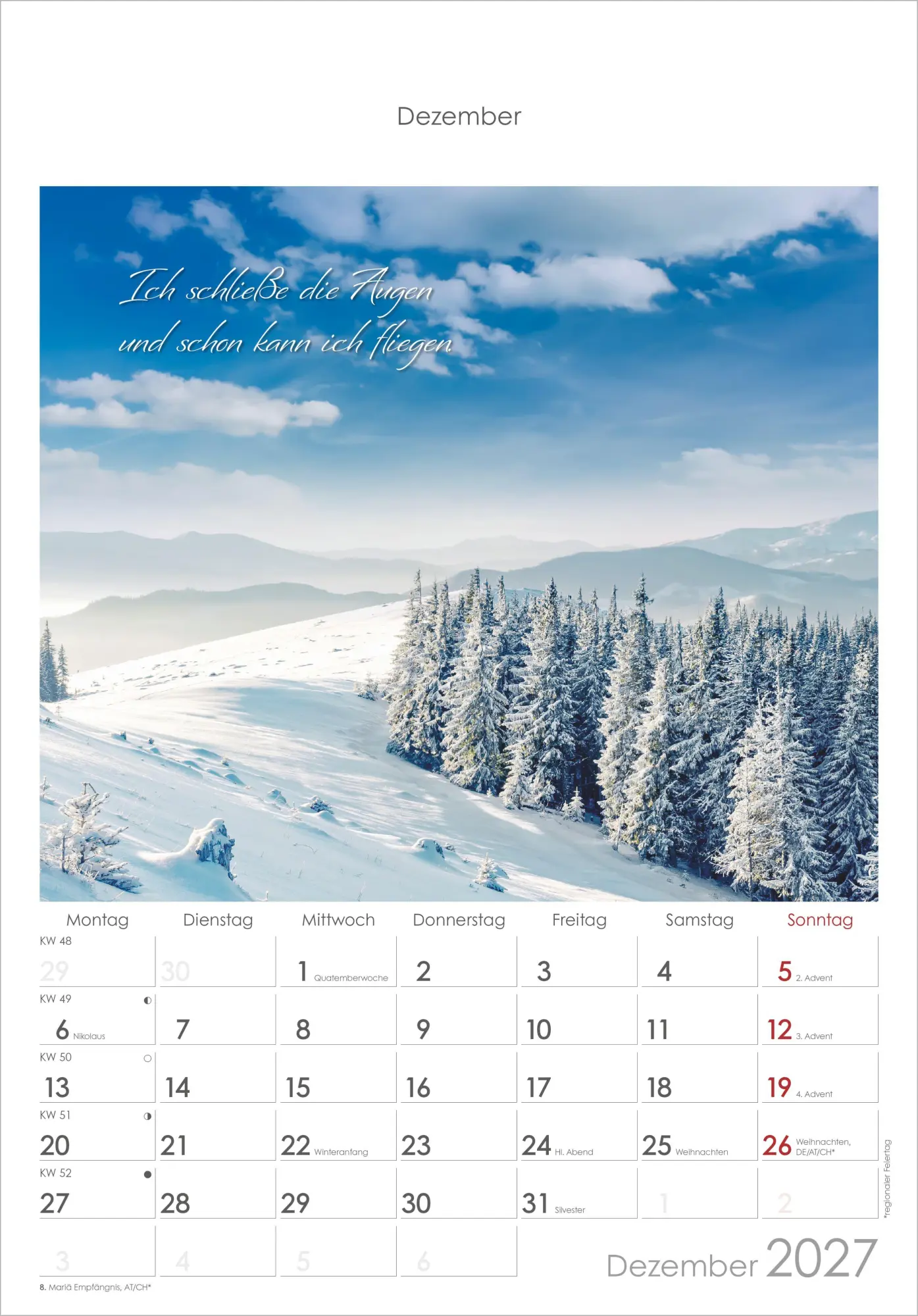 Bild: 4069095012110 | Auszeit für die Seele 2027 | Neumann Verlage GmbH &amp; Co KG | Kalender