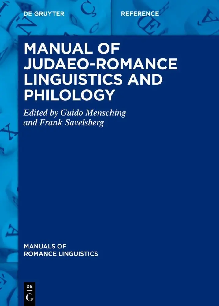 Cover: 9783110302110 | Manual of Judaeo-Romance Linguistics and Philology | Mensching (u. a.)