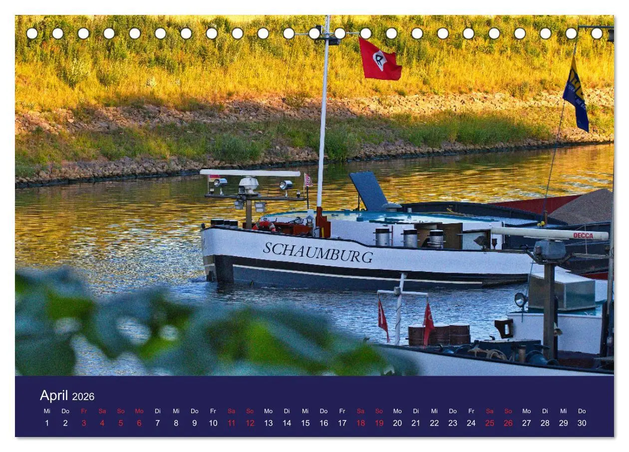 Bild: 9783457382110 | Binnenschiffe im Norden (Tischkalender 2026 DIN A5 quer), CALVENDO...