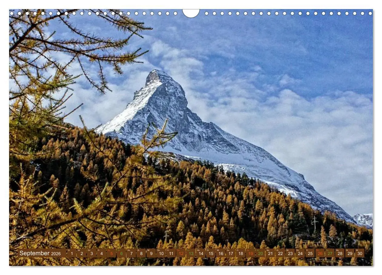 Bild: 9783457522110 | MATTERHORN Impressionen (Wandkalender 2026 DIN A3 quer), CALVENDO...
