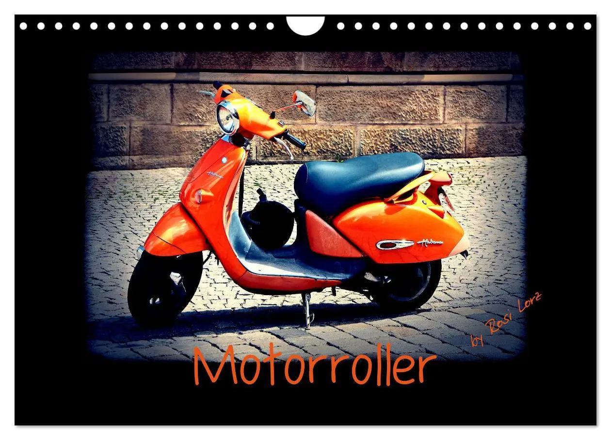 Cover: 9783516232110 | Motorroller (Wandkalender 2026 DIN A4 quer), CALVENDO Monatskalender