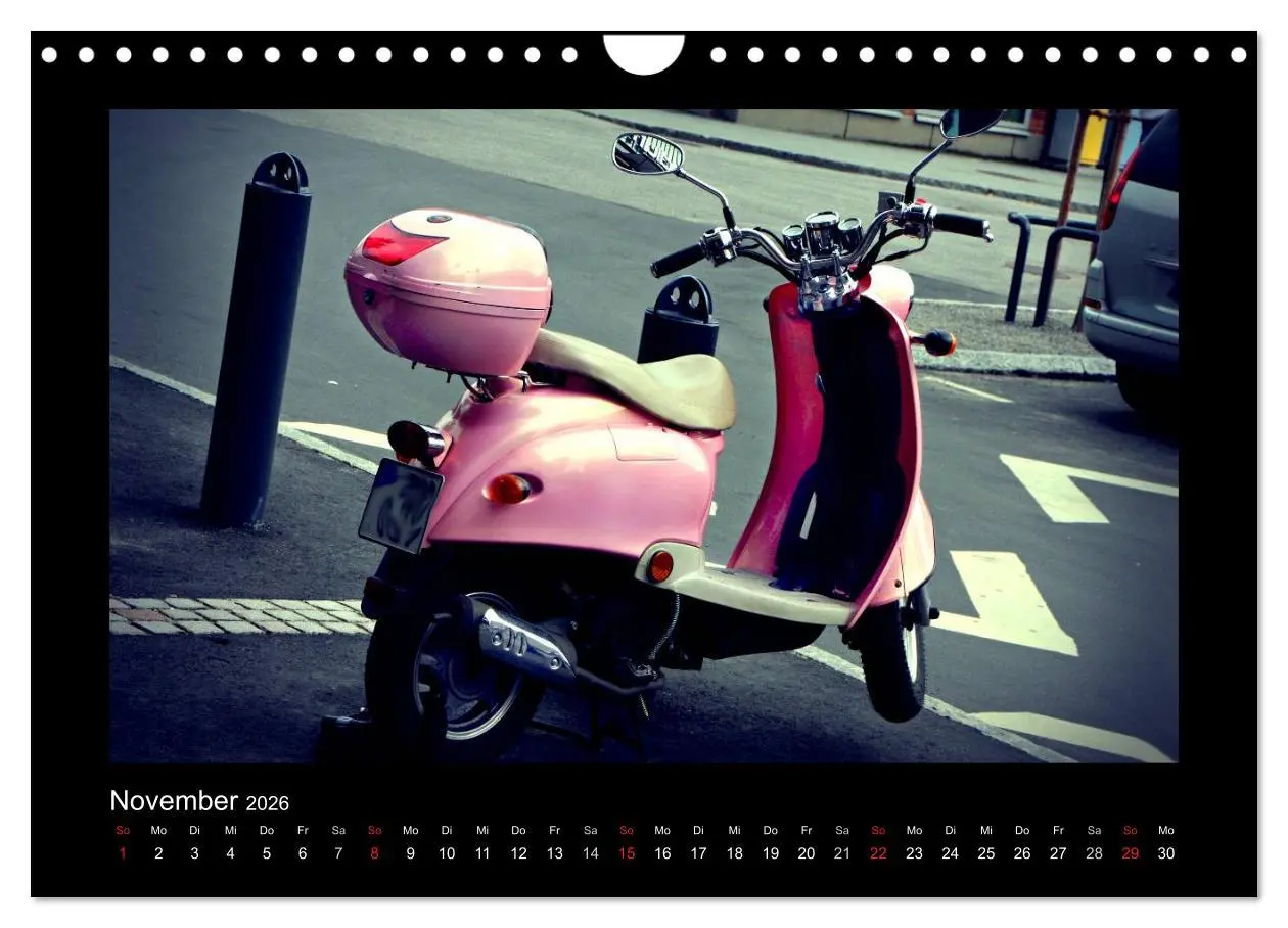 Bild: 9783516232110 | Motorroller (Wandkalender 2026 DIN A4 quer), CALVENDO Monatskalender