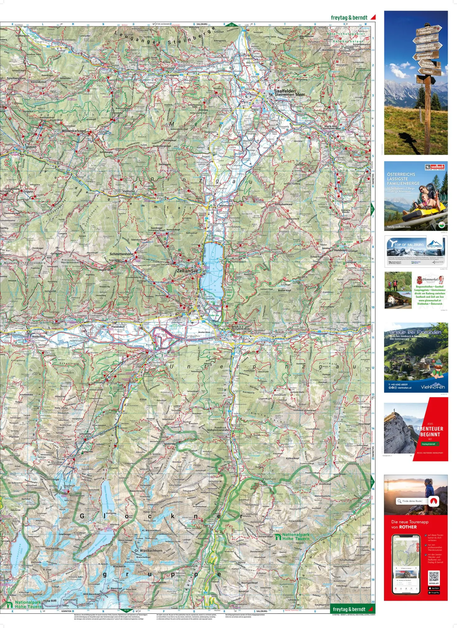 Bild: 9783707922110 | Zell am See - Kaprun, Wander-, Rad- und Freizeitkarte 1:50.000,...