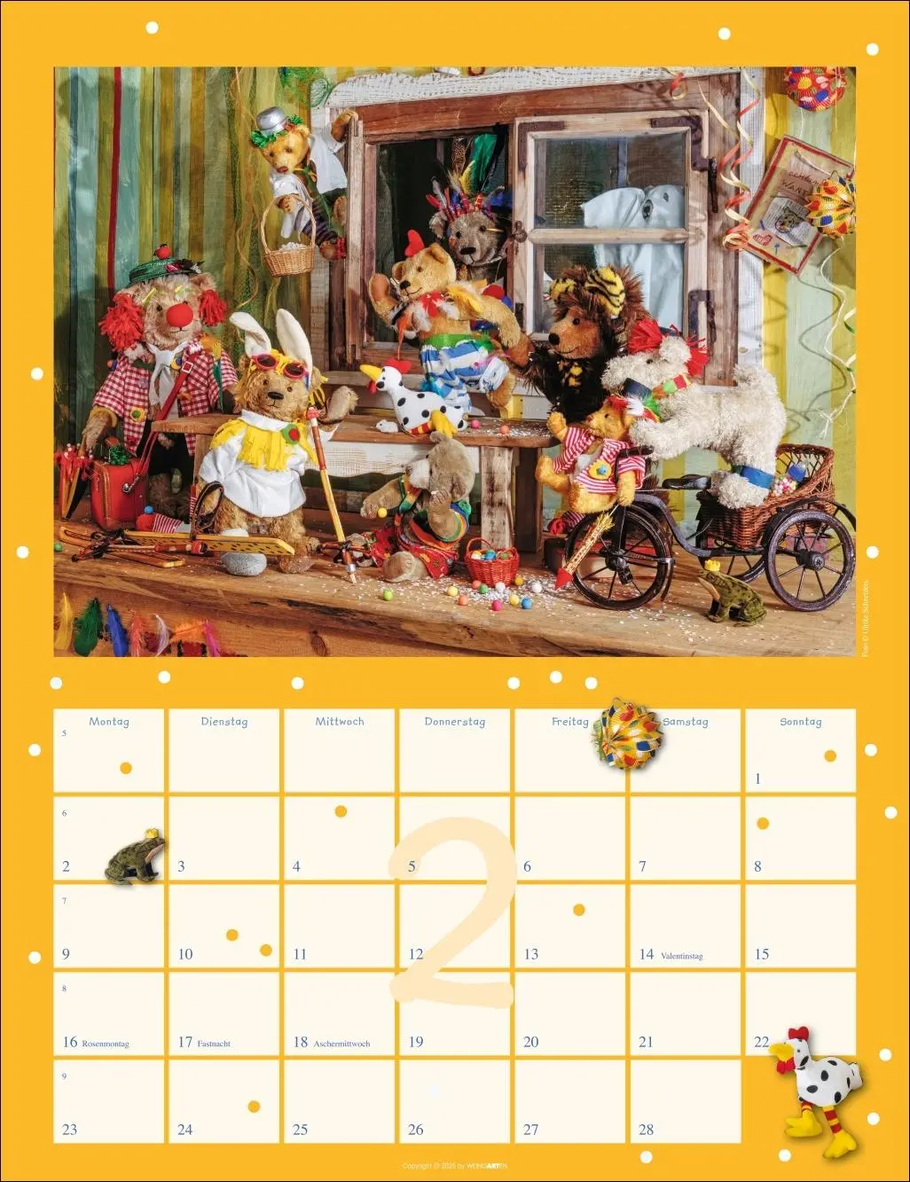 Bild: 9783839902110 | Teddybären Kalender 2026 | Gisela/Schneiders, Ulrike Hofmann | 14 S.