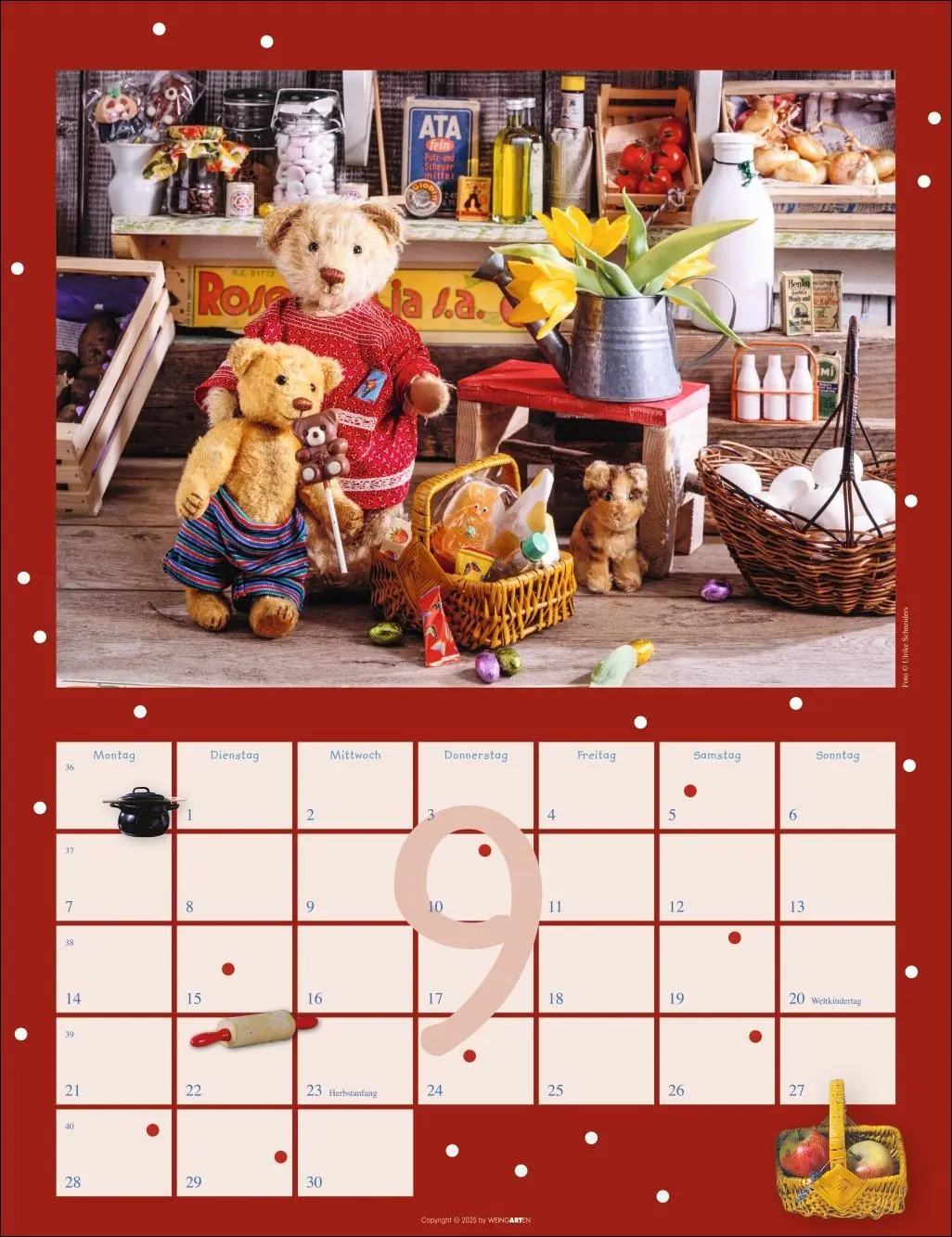 Bild: 9783839902110 | Teddybären Kalender 2026 | Gisela/Schneiders, Ulrike Hofmann | 14 S.