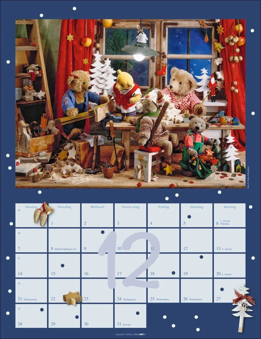Bild: 9783839902110 | Teddybären Kalender 2026 | Gisela/Schneiders, Ulrike Hofmann | 14 S.