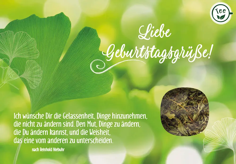 Liebe Geburtstagsgrüße! Ich wünsche Dir die Gelassenheit ...