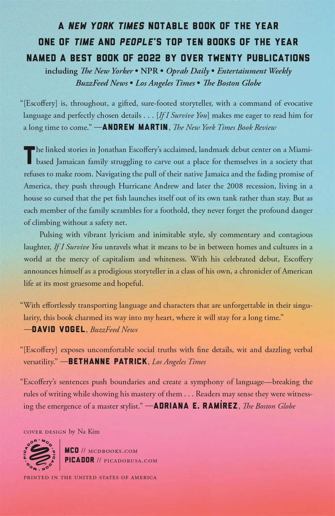 Rückseite: 9781250872210 | If I Survive You | Jonathan Escoffery | Taschenbuch | Picador Paper