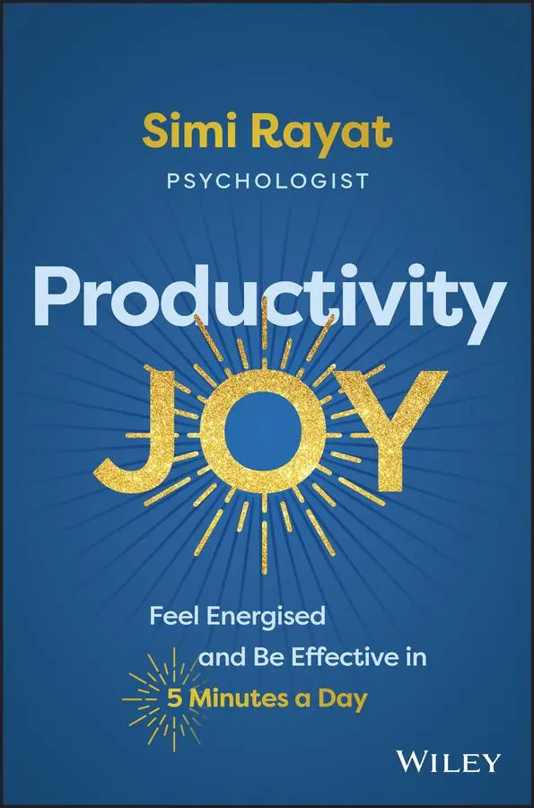 Cover: 9781394282210 | Productivity Joy | Feel Energised and Be Effective in 5 Minutes a Day