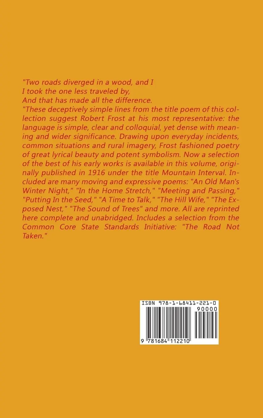 Rückseite: 9781684112210 | The Road Not Taken and Other Poems | Robert Frost | Buch | Gebunden