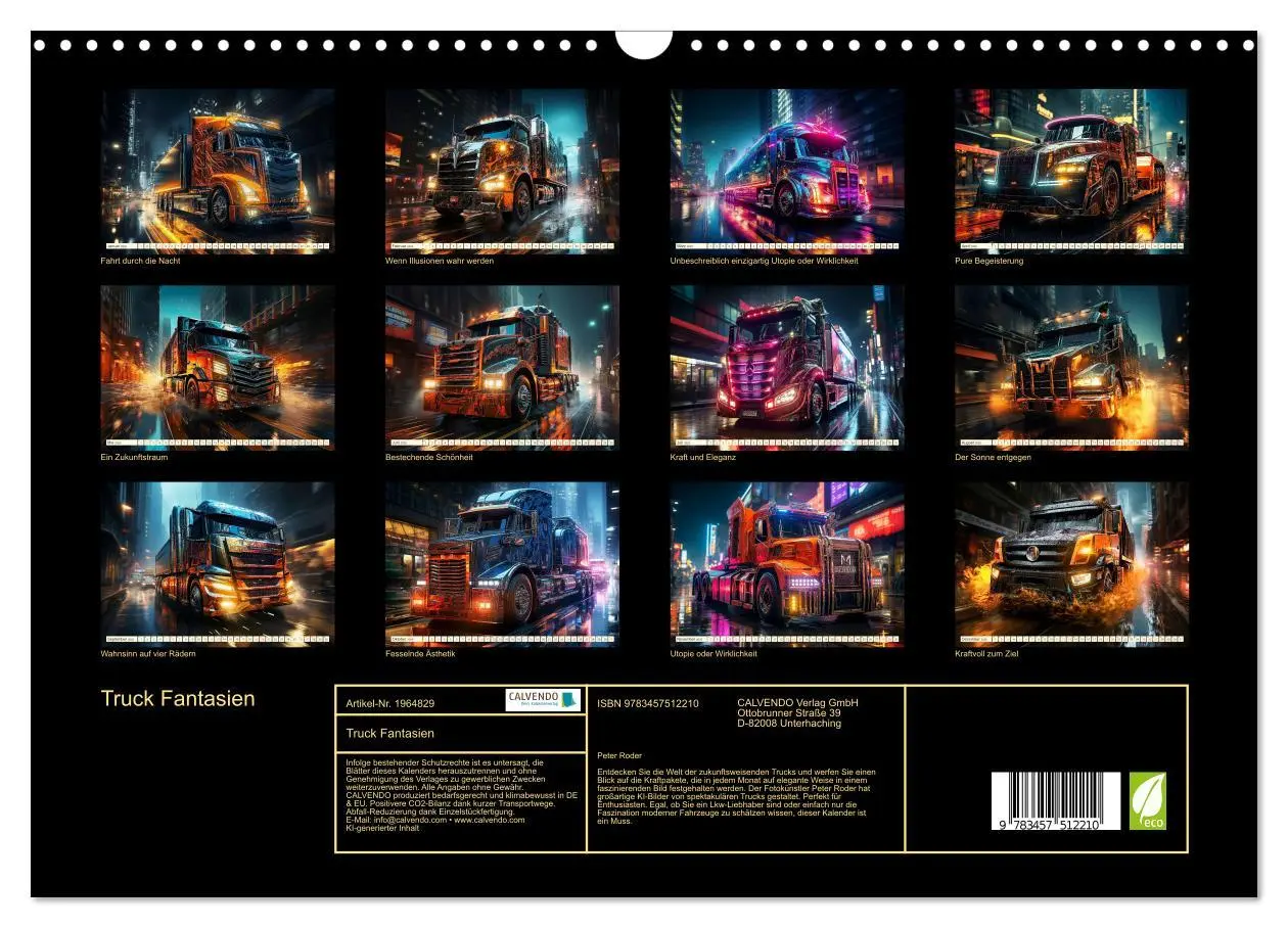 Bild: 9783457512210 | Truck Fantasien (Wandkalender 2026 DIN A3 quer), CALVENDO...