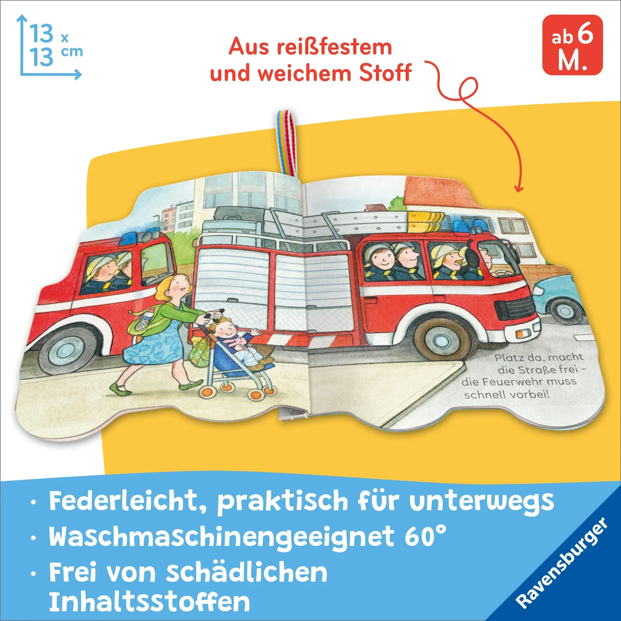 Bild: 9783473422210 | Mein Knuddel-Knautsch-Buch: Meine Feuerwehr | Sandra Grimm | Buch