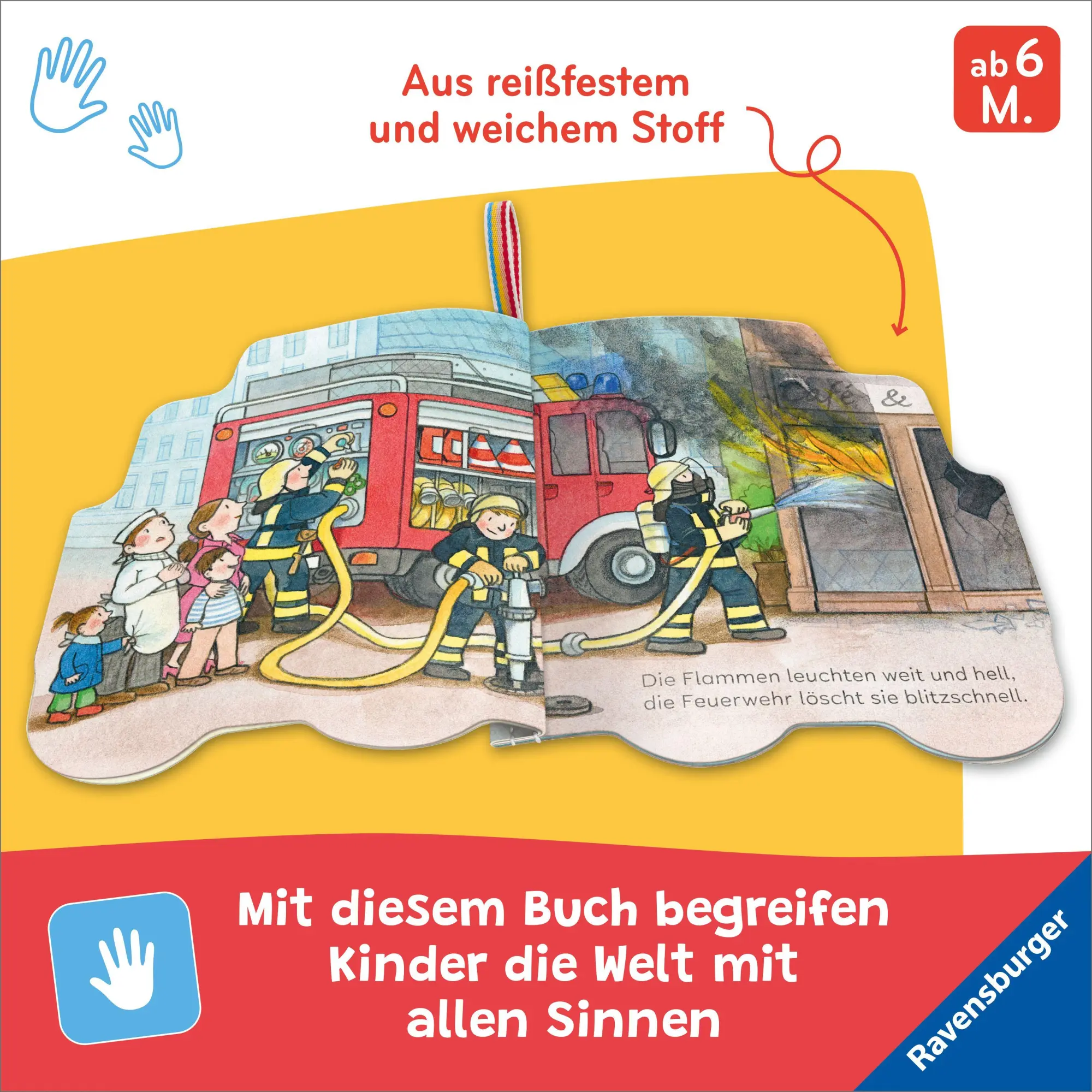 Bild: 9783473422210 | Mein Knuddel-Knautsch-Buch: Meine Feuerwehr | Sandra Grimm | Buch