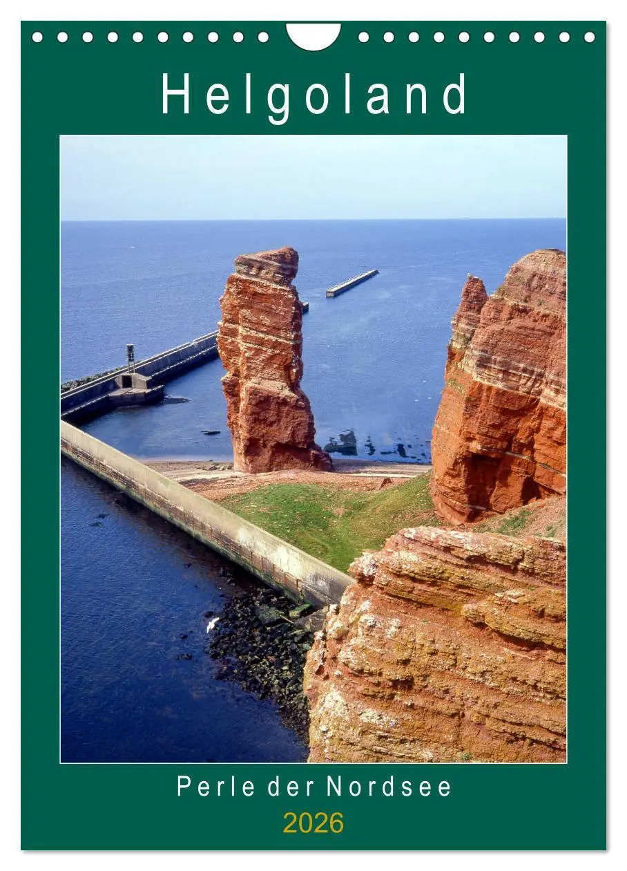 Cover: 9783516392210 | Helgoland, Perle der Nordsee (Wandkalender 2026 DIN A4 hoch),...