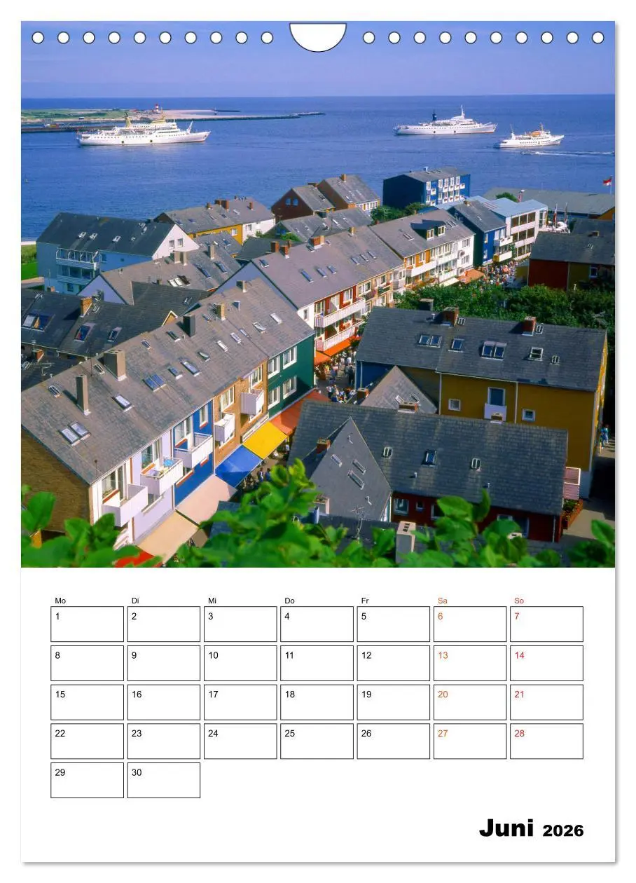 Bild: 9783516392210 | Helgoland, Perle der Nordsee (Wandkalender 2026 DIN A4 hoch),...