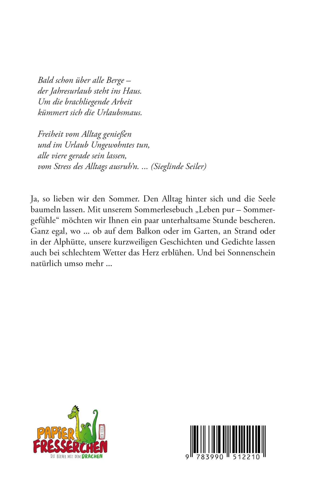 Rückseite: 9783990512210 | Leben pur - Sommergefühle | Martina Meier | Taschenbuch | 172 S.