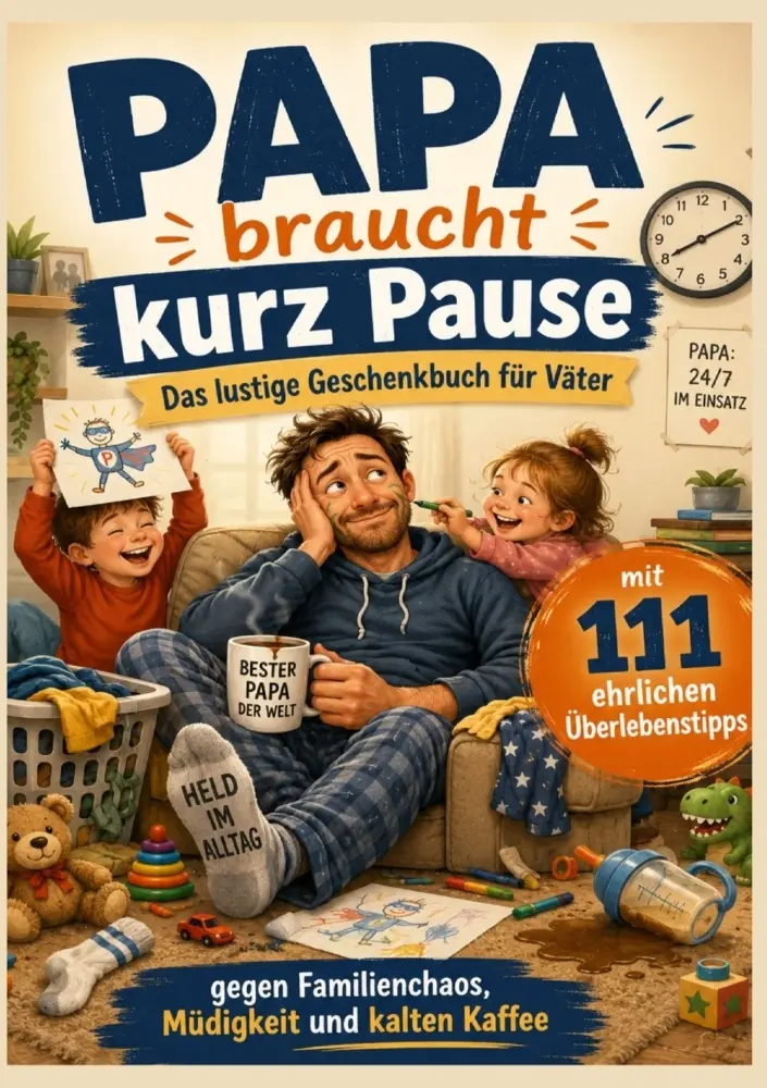 Cover: 9789403902210 | Papa braucht kurz Pause : Das lustige Geschenkbuch für Väter mit...