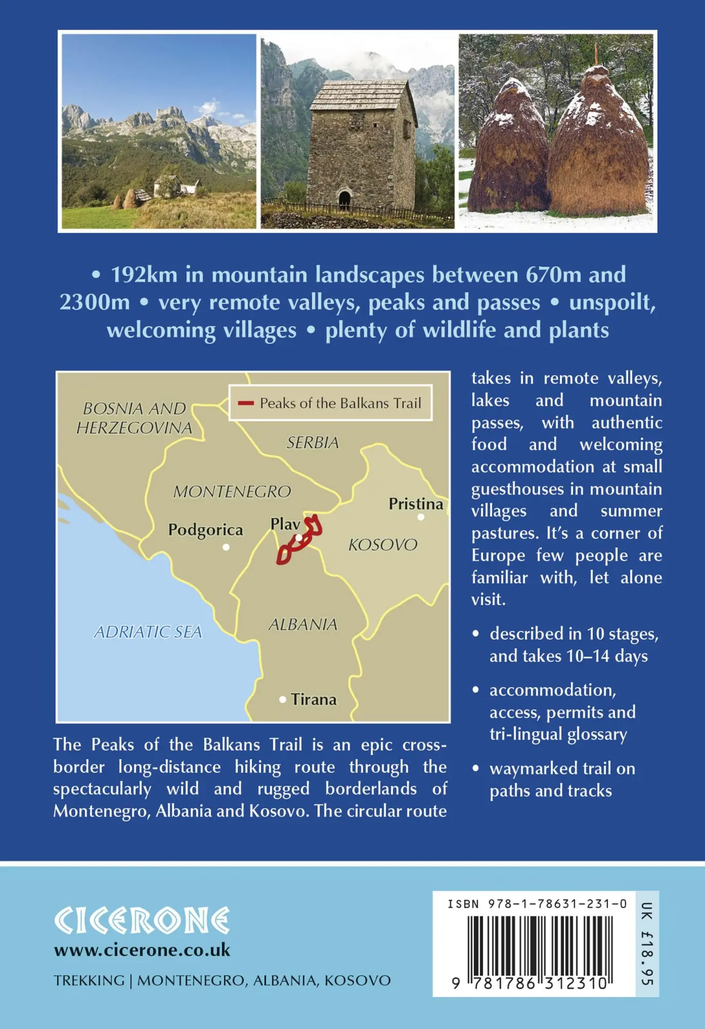 Rückseite: 9781786312310 | The Peaks of the Balkans Trail | Montenegro, Albania and Kosovo | Buch