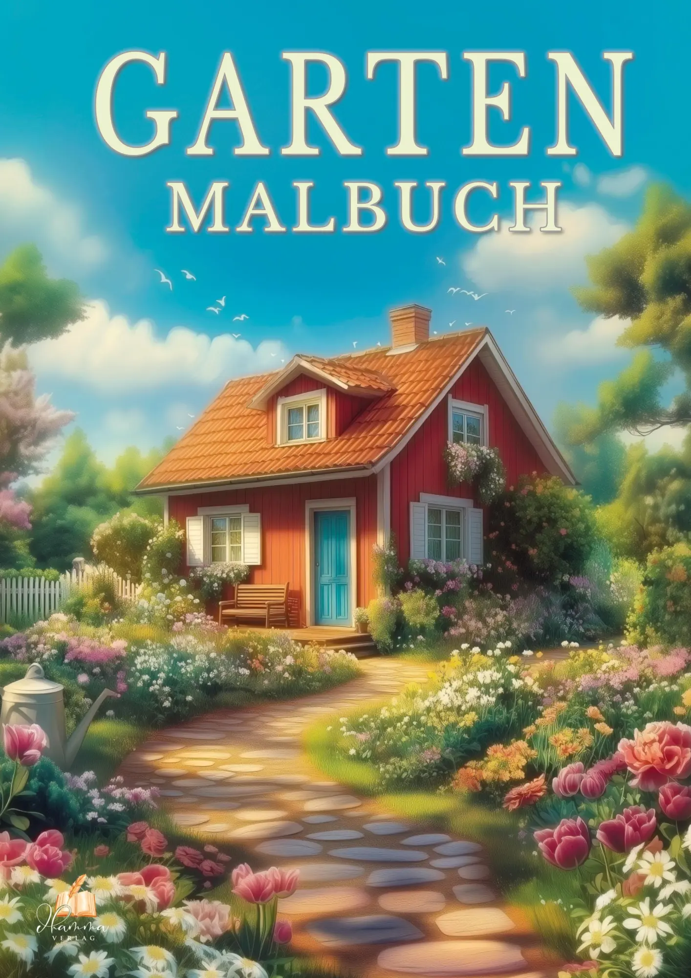 Cover: 9783986572310 | Garten Malbuch für Erwachsene - 50 Ausmalbilder zur Entspannung | Buch