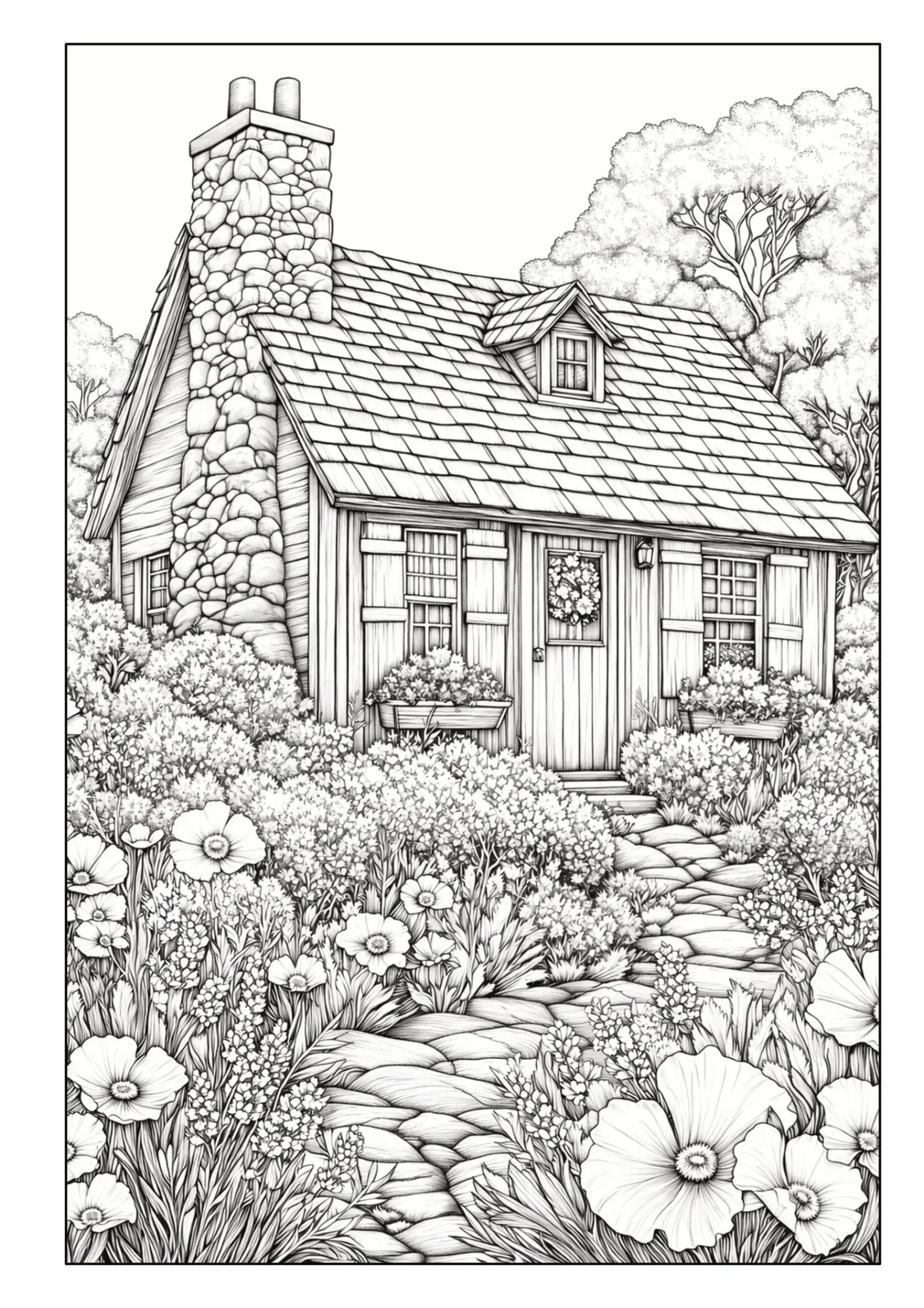 Bild: 9783986572310 | Garten Malbuch für Erwachsene - 50 Ausmalbilder zur Entspannung | Buch