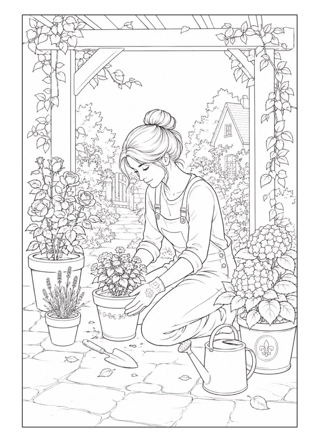 Bild: 9783986572310 | Garten Malbuch für Erwachsene - 50 Ausmalbilder zur Entspannung | Buch