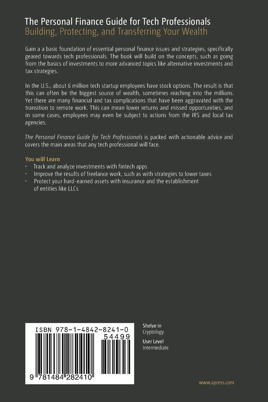 Rückseite: 9781484282410 | The Personal Finance Guide for Tech Professionals | Tom Taulli | Buch