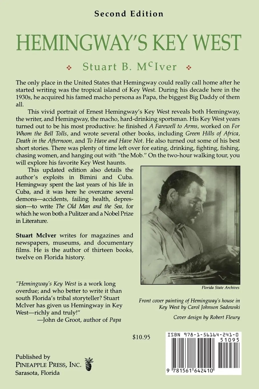 Rückseite: 9781561642410 | Hemingway's Key West | Stuart B McIver | Taschenbuch | Englisch | 2002